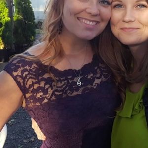 David's Bridal Purple sz 10 Bridesmaid/Prom dress